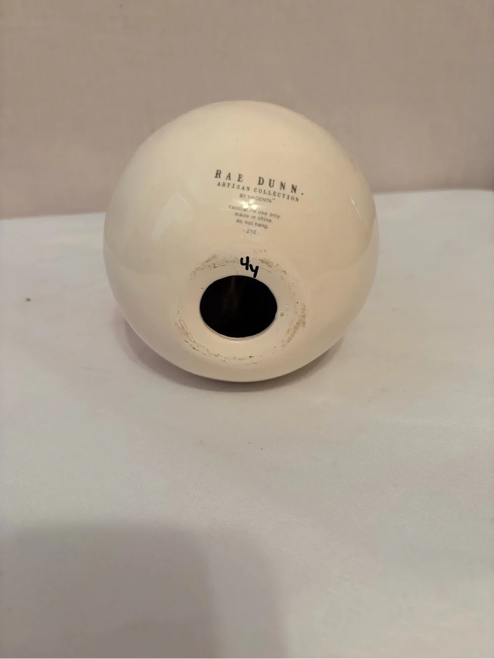 White ceramic Rae Dunn 